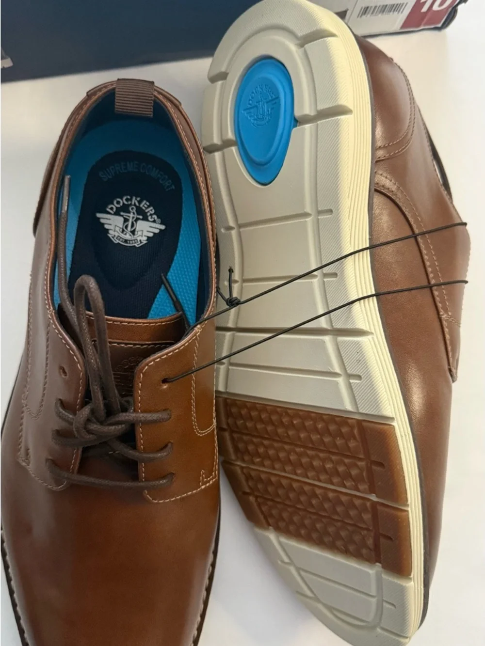 Men's Shoes STYLE#9081502 Size 10‎ Brown Leather Lace Up Oxford Dress Shoes